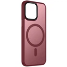 Чехол TPU+PC Metal Buttons with MagSafe Colorful для Apple iPhone 15 (6.1") Wine Red