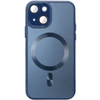 Чехол TPU+Glass Sapphire Midnight with MagSafe для Apple iPhone 15 (6.1") Синий / Deep navy - 00000066639_6