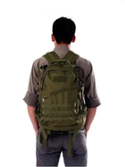 Тактичний військовий рюкзак US Army M11 зелений - 50x39x25 см (backpack green M11) - зображення 3