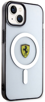 Etui plecki Ferrari Outline Magsafe do Apple iPhone 14 Black (3666339121136) - obraz 3