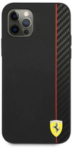 Панель Ferrari On Track Carbon Stripe для Apple iPhone 12 Pro Max Чорний (3700740499443) - зображення 1