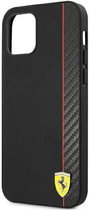 Etui plecki Ferrari On Track Carbon Stripe do Apple iPhone 12 mini Black (3700740499429)