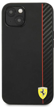 Etui plecki Ferrari On Track Carbon Stripe do Apple iPhone 13 mini Black (3666339026554) - obraz 1
