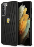 Etui plecki Ferrari On Track Perforated do Samsung Galaxy S21 Black (3700740496428) - obraz 1