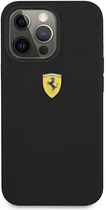 Etui plecki Ferrari Silicone do Apple iPhone 13 Pro Max Black (3666339026943) - obraz 1