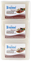 Zestaw Lixone Coconut Soap Dry Skin 3 x 125 g (8411905009296) - obraz 1