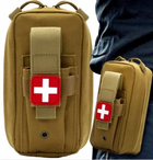 Тактическая медицинская поясная сумка аптечка песочная 3DTOYSLAMP - изображение 1