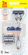 Golarka Gillette SkinGuard Sensitive Razor + 3 refills (7702018498505)