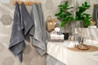 Набор 2 махровых полотенца Ardesto для ванной 50х90+70х140 см Lotus Серый (ART2357SG) - изображение 10