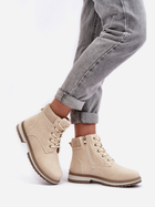 Жіночі зимові черевики низькі Bimena 37 Бежеві (5905677938654) - зображення 4