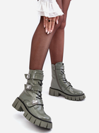 Жіночі черевики високі S.Barski MR870-61 38 Зелені (5905677936988) - зображення 6