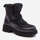 Жіночі зимові черевики високі Zeva 36 Чорні (5905677935769) - зображення 2