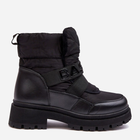 Жіночі зимові черевики високі Zeva 39 Чорні (5905677935790) - зображення 1