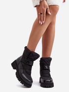 Жіночі зимові черевики високі Zeva 38 Чорні (5905677935783) - зображення 3