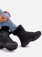 Жіночі зимові черевики високі Vittora 38 Чорні (5905677938241) - зображення 6