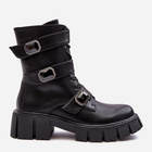 Жіночі зимові черевики високі S.Barski MR870-62 38 Чорні (5905677937107) - зображення 1