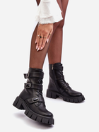 Жіночі зимові черевики високі S.Barski MR870-62 37 Чорні (5905677937091) - зображення 3