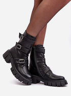 Жіночі зимові черевики високі S.Barski MR870-62 40 Чорні (5905677937121) - зображення 5