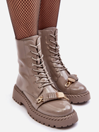 Жіночі зимові черевики високі S.Barski MR870-67 37 Бежеві (5905677936612) - зображення 6