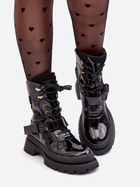 Жіночі зимові черевики високі Nahili 38 Чорні (5905677943733) - зображення 6