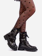 Жіночі зимові черевики високі Nahili 40 Чорні (5905677943757) - зображення 4