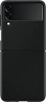 Чохол-книжка Samsung Flap Leather Cover для Galaxy Z Flip 3 Чорний (8806092632974) - зображення 1
