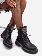 Жіночі зимові черевики низькі Melenope 39 Чорні (5905677932249) - зображення 5