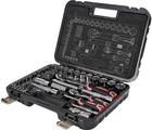Набор головок торцевых Vitals Master 1/4" и 1/2" 73 предмета (186166W)