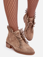 Жіночі черевики низькі Klemovia 38 Бежеві (5905677934526) - зображення 3