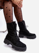 Жіночі зимові черевики високі Frendo 37 Чорні (5905677933970) - зображення 3