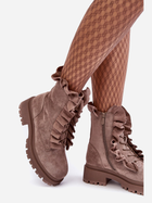 Жіночі зимові черевики високі Nacelle 39 Темно-бежеві (5905677931648) - зображення 6