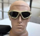 Тактическая маска - очки Tactic баллистическая маска revision защитные очки со сменными линзами Койот (tac-mask-coyote) - изображение 4
