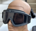 Тактическая маска - очки Tactic баллистическая маска revision защитные очки со сменными линзами Черный (mask-black) - изображение 3