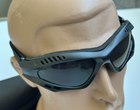Тактична маска - окуляри Tactic балістична маска revision захисні окуляри зі змінними лінзами Чорний (tac-mask-black) - зображення 2
