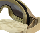 Тактическая маска - очки Tactic баллистическая маска revision защитные очки со сменными линзами Койот (mask-coyote) - изображение 5
