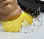 Тактическая маска - очки Tactic баллистическая маска revision защитные очки со сменными линзами Черный (mask-black) - изображение 6