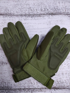 Тактические перчатки Oakley зимние утепленные с флисом полнопалые олива XL - изображение 6
