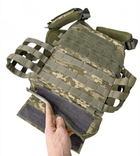 Тактическая плитоноска с подсумками молле ЗСУ пиксель Кордура - изображение 5