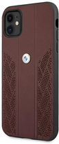 Etui plecki BMW Leather Curve Perforate do Apple iPhone 12/12 Pro Red (3666339010874) - obraz 1