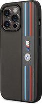 Etui plecki BMW IML Tricolor Stripe do Apple iPhone 14 Pro Max Black (3666339067717) - obraz 1