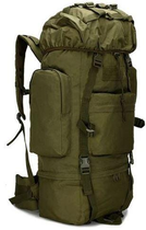 Большой тактический, армейский рюкзак с дождевиком 65L Combat Хаки - изображение 3