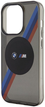 Панель BMW Tricolor Stripes MagSafe для Apple iPhone 14 Pro Cірий (3666339122287) - зображення 3