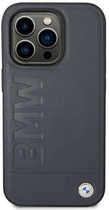 Панель BMW MagSafe Leather Hot Stamp для Apple iPhone 14 Pro Max Морський (3666339089252) - зображення 1