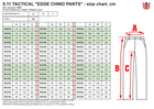 Брюки тактические 5.11 Tactical Edge Chino Pants 74481-019 W28/L34 Black (2000980519811) - изображение 7