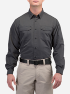 Рубашка тактическая 5.11 Tactical Fast-Tac Long Sleeve Shirt 72479-018 S Charcoal (2000980528523) - изображение 1
