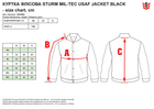 Куртка флісова тактична MIL-TEC Sturm USAF Jacket Dark Blue 10430003 M Blue (2000980502677) - зображення 11