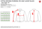 Куртка флисовая тактическая MIL-TEC Sturm USAF Jacket Dark Blue 10430003 M Blue (2000980502677) - изображение 11