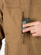 Куртка тактическая демисезонная софтшелл MIL-TEC SOFTSHELL JACKET SCU 10864019 L Coyote (2000980401130) - изображение 4