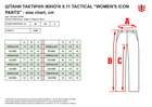 Тактические штаны 5.11 Tactical Women'S Icon Pants 64447-019 10/Long Black (2000980583195) - изображение 8