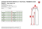 Тактические штаны 5.11 Tactical Women'S Icon Pants 64447-019 8/Regular Black (2000980583324) - изображение 8